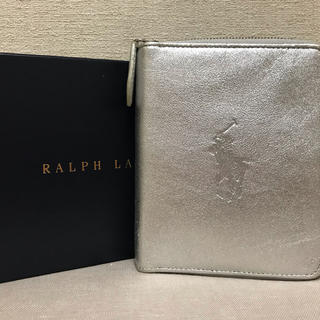 ポロラルフローレン(POLO RALPH LAUREN)の美品 ラルフローレン 二つ折りサイフ ビッグポニー シルバー ホワイトデー ♡(財布)