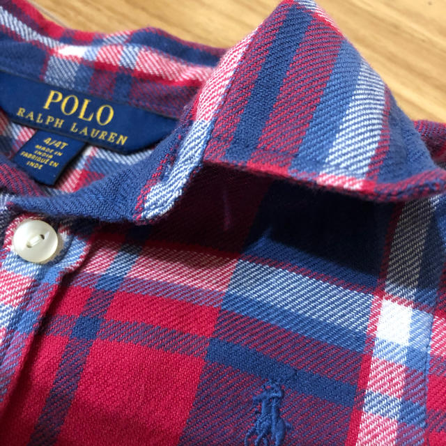 POLO RALPH LAUREN(ポロラルフローレン)のチェックシャツ キッズ/ベビー/マタニティのキッズ服男の子用(90cm~)(ブラウス)の商品写真