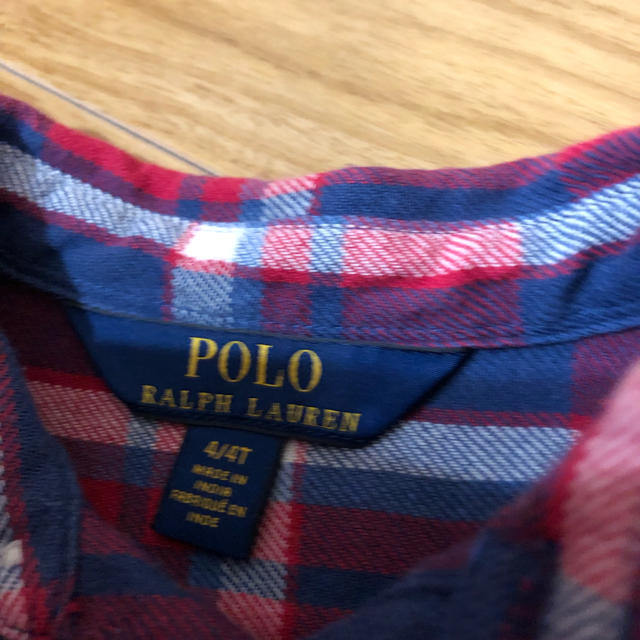 POLO RALPH LAUREN(ポロラルフローレン)のチェックシャツ キッズ/ベビー/マタニティのキッズ服男の子用(90cm~)(ブラウス)の商品写真