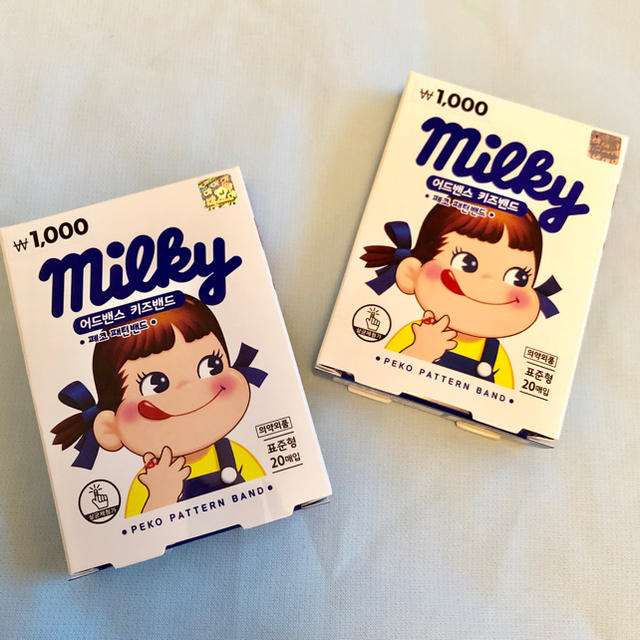 新品 韓国 DAISO ペコちゃん 絆創膏 サビオ カットバン バンドエイド2