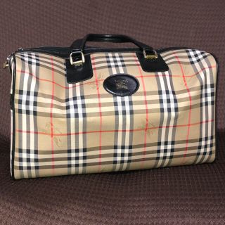 バーバリー(BURBERRY)のBurbberrys バーバリー ボストンバッグ チェック  (ボストンバッグ)