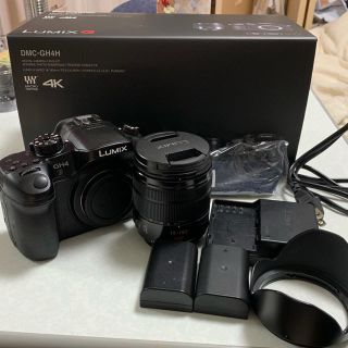 期間限定値下【美品使用頻度少】DMC-GH4 +バッテリー2個+レンズ(ミラーレス一眼)