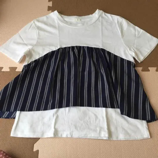 ジーユー(GU)のストライプビスチェ、XL、GU(Tシャツ(半袖/袖なし))