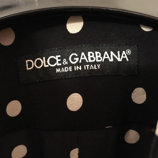 DOLCE&GABBANA(ドルチェアンドガッバーナ)のドルチェ ドルガバ  シルク ドット シャツ 極美品 ジャケット デニム メンズのトップス(シャツ)の商品写真