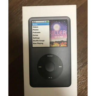アップル(Apple)の【新品未使用】iPod classic 160GB Black MC297J/A(ポータブルプレーヤー)