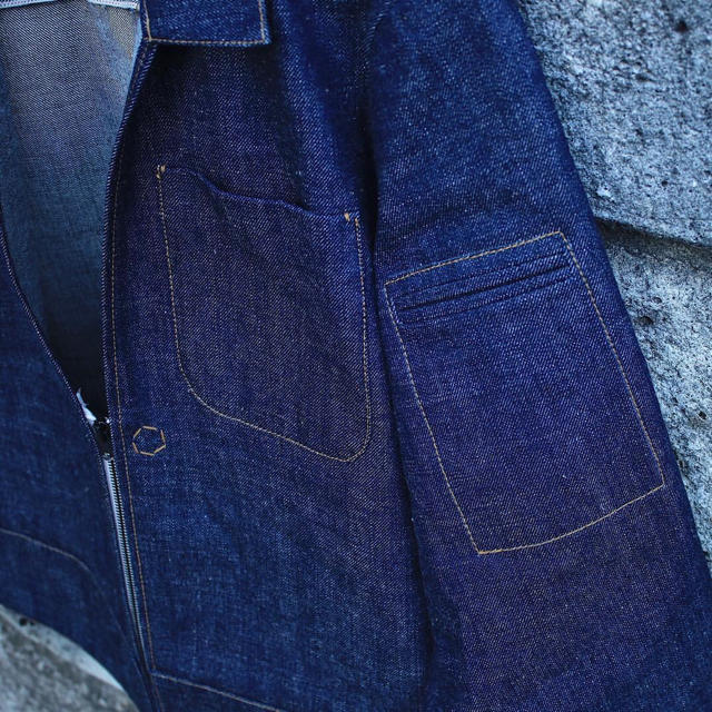 SUNSEA(サンシー)のSUNSEA STEVIE'S DENIM BLOUSON メンズのジャケット/アウター(ブルゾン)の商品写真