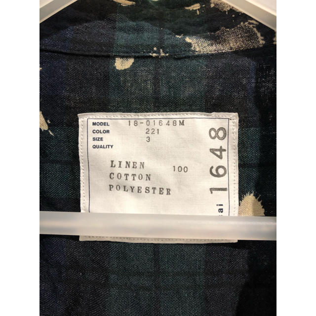 sacai 18ss plaid blouson shirts