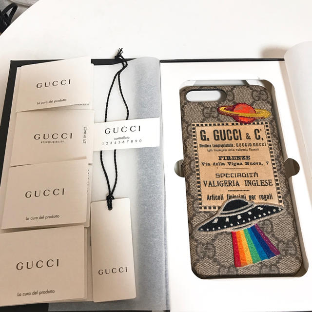 Gucci - 【正規品】GUCCI iPhone8plusケースの通販 by ららら｜グッチならラクマ