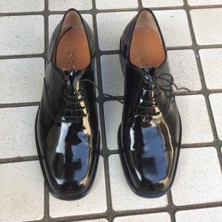 フェラガモ(Ferragamo)のmen's 靴 10.5 フェラガモ  黒 エナメル 新品状態(ドレス/ビジネス)