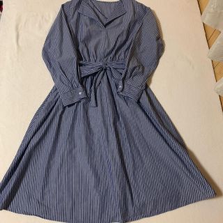 ジーユー(GU)の美品  シャツワンピース(ひざ丈ワンピース)