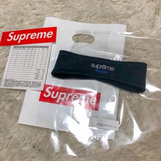 シュプリーム(Supreme)のsupreme Headband Polartec 黒 ヘッドバンド ヘアバンド(ニット帽/ビーニー)