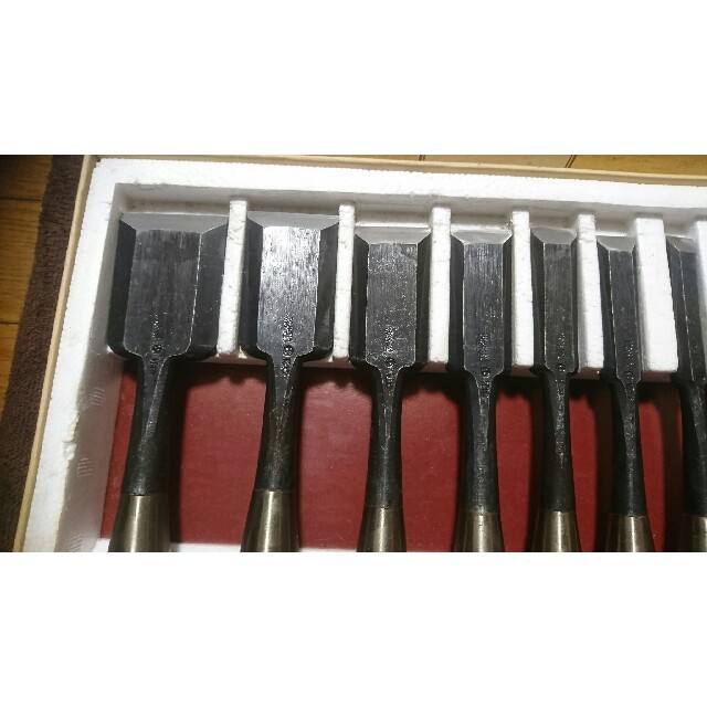 ②鏨 ノミ 陣太鼓 10本 セット 追込鏨 追込ノミ 追込 大工道具 ②鏨 ノミ 陣太鼓 10本 セット 追込鏨 追込ノミ 追込 大工道具