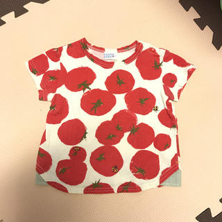 ハッカベビー(hakka baby)のハッカベビー トマト柄 半袖Tシャツ 90サイズ(Tシャツ/カットソー)