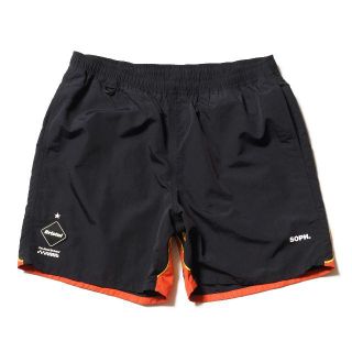 エフシーアールビー(F.C.R.B.)のFCRB 19SS  FIRE FLAME SHORTS ブラック サイズS(ショートパンツ)