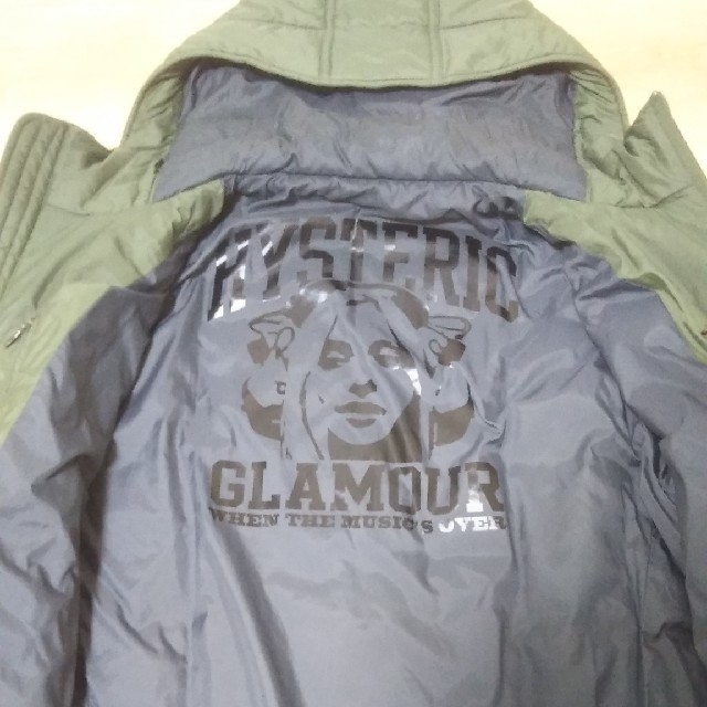 HYSTERIC GLAMOUR(ヒステリックグラマー)のHYSTERIC GLAMOUR ダウンジャケット Lサイズ カーキ メンズのジャケット/アウター(ダウンジャケット)の商品写真