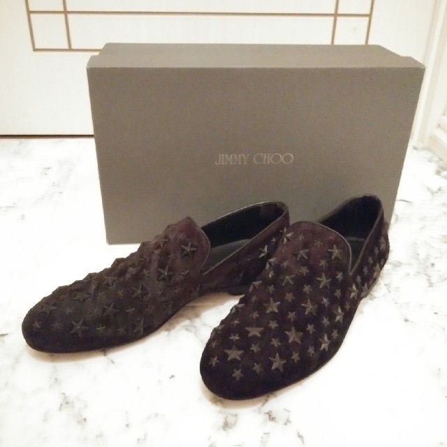 JIMMY CHOO(ジミーチュウ)の本日のみ値下げ★正規品114450円JIMMY CHOOスタースタッズスリッポン メンズの靴/シューズ(スリッポン/モカシン)の商品写真