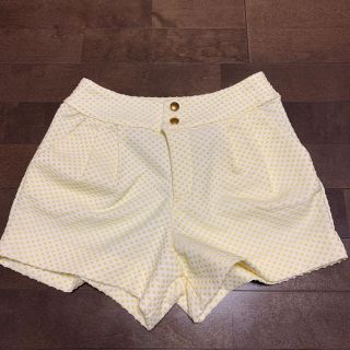 トランテアンソンドゥモード(31 Sons de mode)の31 sons de mode 春夏ショートパンツ レモンイエロードット風(ショートパンツ)