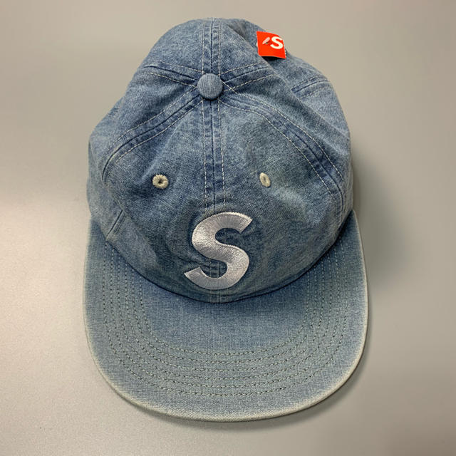 SUPREME WASHED CHAMBRAY S LOGO CAP DENIM