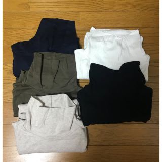 ユニクロ(UNIQLO)のまとめ売り 5着セット ハイネック  カットソー XL(カットソー(長袖/七分))