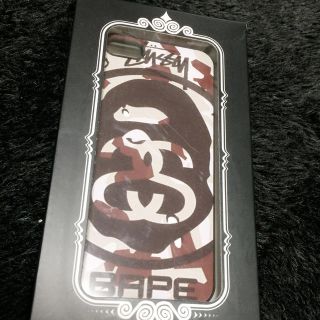 アベイシングエイプ(A BATHING APE)のstussy iPhone5ケース(モバイルケース/カバー)