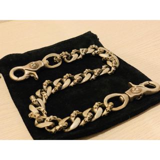 クロムハーツ(Chrome Hearts)のクロムハーツ ファンシーショート2クリップ　ウォレットチェーン(ウォレットチェーン)