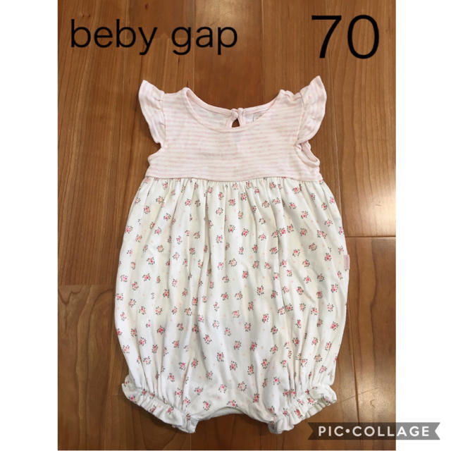 babyGAP(ベビーギャップ)のはる様【専用ページ】baby GAP 花柄ロンパース【70㎝】 キッズ/ベビー/マタニティのベビー服(~85cm)(ロンパース)の商品写真