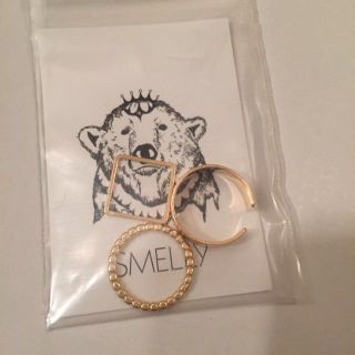 アーバンリサーチ(URBAN RESEARCH)のSMELLY 3リングセット♡新品(リング(指輪))