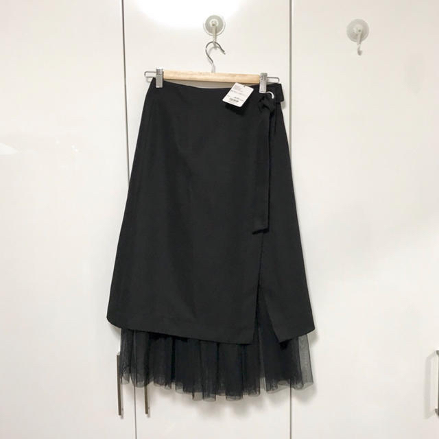 新品 ナノユニバース チュールレイヤード スカート set 定価8640円 1