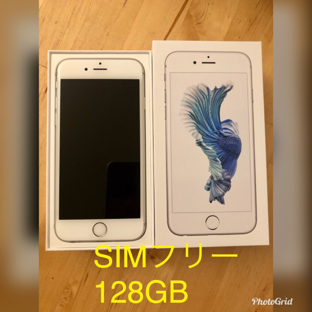 2024新品入荷 iphone6s 本体 simフリー 128GB シルバー スマートフォン本体