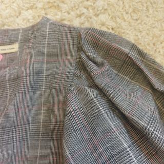 ザラキッズ(ZARA KIDS)のお値下げ。新品　チェックワンピース(ワンピース)