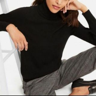 ユニクロ(UNIQLO)の銀ちゃん様専用★UNIQLO　ユニクロ　カシミアタートルネックセーター　Lサイズ(ニット/セーター)