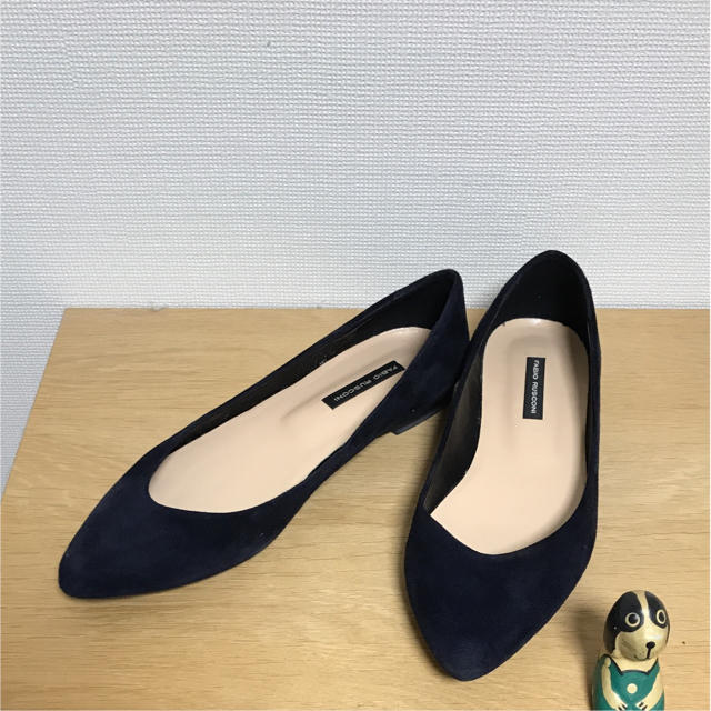 FABIO RUSCONI - 美品 ★ ファビオルスコーニ  ローヒールポインテッドパンプス