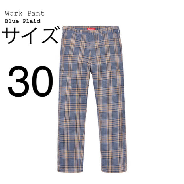 Supreme - 19ss Supreme Work Pant 立ち上げ 新品未使用 blueの通販 by ...