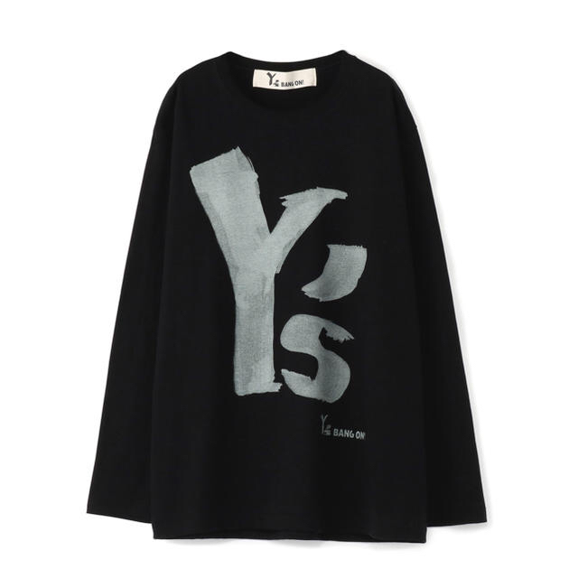 Yohji Yamamoto(ヨウジヤマモト)のY's bang on デカロゴ ロングTシャツ yohji yamamoto メンズのトップス(Tシャツ/カットソー(七分/長袖))の商品写真