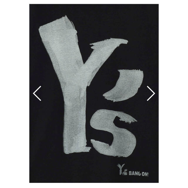 Yohji Yamamoto(ヨウジヤマモト)のY's bang on デカロゴ ロングTシャツ yohji yamamoto メンズのトップス(Tシャツ/カットソー(七分/長袖))の商品写真