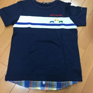 ミキハウス(mikihouse)の新品 ミキハウス ブラックベア 重ね着風Tシャツ 140(Tシャツ/カットソー)