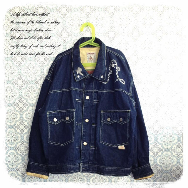 PARISロープ刺繍ヴィンテージGジャン レディースのジャケット/アウター(Gジャン/デニムジャケット)の商品写真