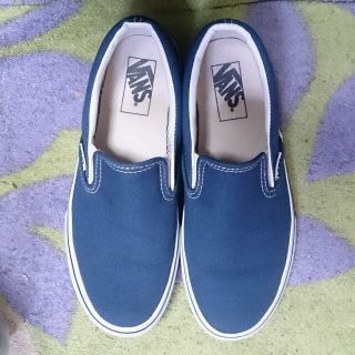 ヴァンズ(VANS)のVANS  スリッポン ネイビー(スニーカー)