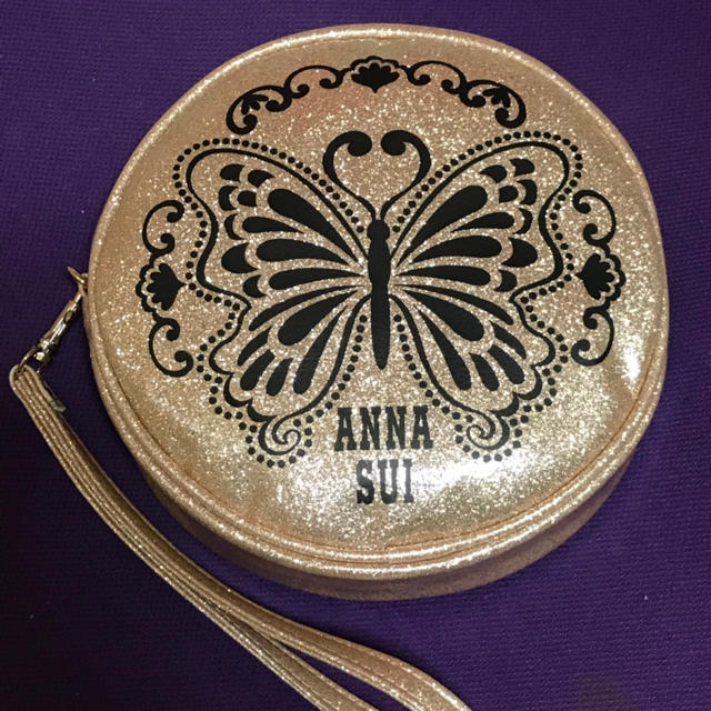 ANNA SUI(アナスイ)の⭐️値下げ アナスイノベルティ オリジナル ラウンド コスメポーチ レディースのファッション小物(ポーチ)の商品写真