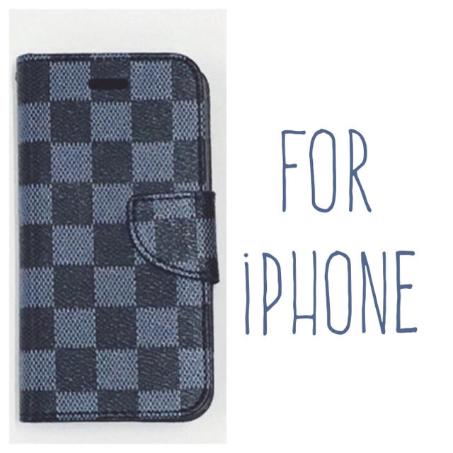 青×黒 iPhoneケース iPhone8 7 plus 6 6s 手帳型の通販 by 質の良いスマホケースをお得な価格で｜ラクマ
