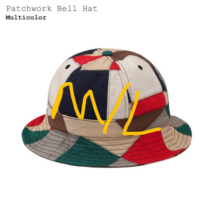 supreme Patchwork Bell Hat帽子