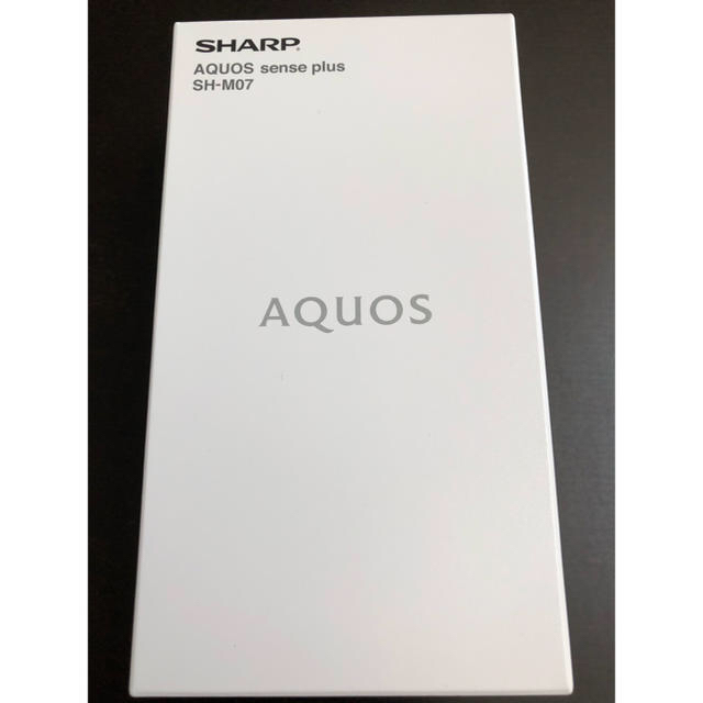 AQUOS sense plus SH-M07 ブラック SIMフリースマートフォン本体