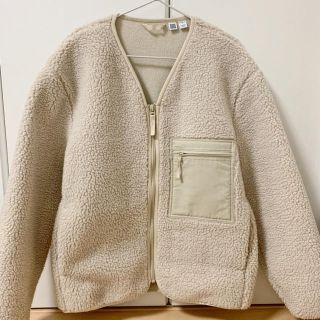 ユニクロ(UNIQLO)のユニクロ ボアフリースカーディガンS(ブルゾン)