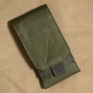 【送料込】新品 MOLLE スマホ/マガジン ポーチ グリーン 大(個人装備)