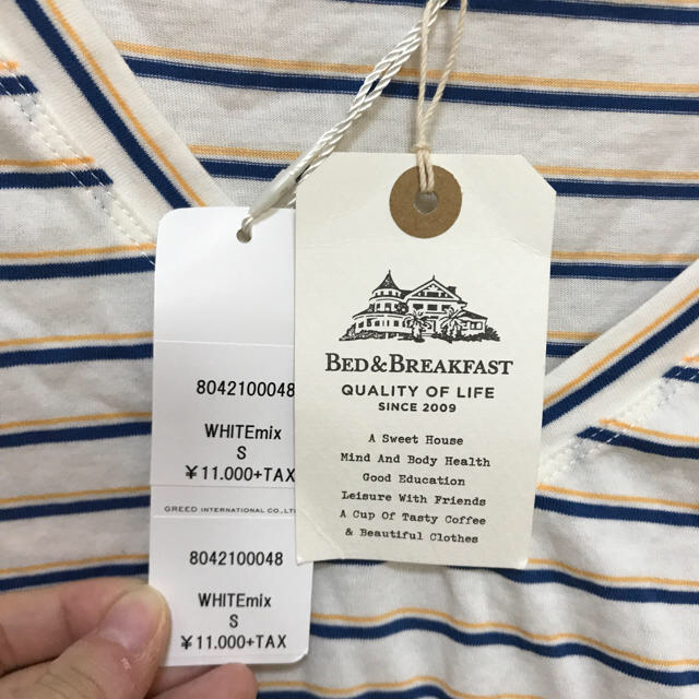 BED&BREAKFAST(ベッドアンドブレックファスト)のBED&BREAKFAST レディースのトップス(カットソー(半袖/袖なし))の商品写真