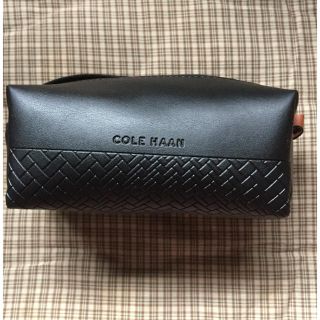 コールハーン メイクポーチ コスメ ケース 黒 ブラック COLE HAAN