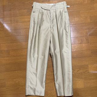 コモリ(COMOLI)のneat moleskin beltless beige(スラックス)