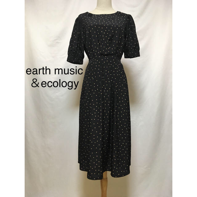 earth music & ecology(アースミュージックアンドエコロジー)のearth music＆ecology 水玉ワンピース C-44 レディースのワンピース(ひざ丈ワンピース)の商品写真