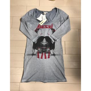 ディーゼル(DIESEL)のディーゼルロングTシャツ、ワンピースsizeXS(ミニワンピース)