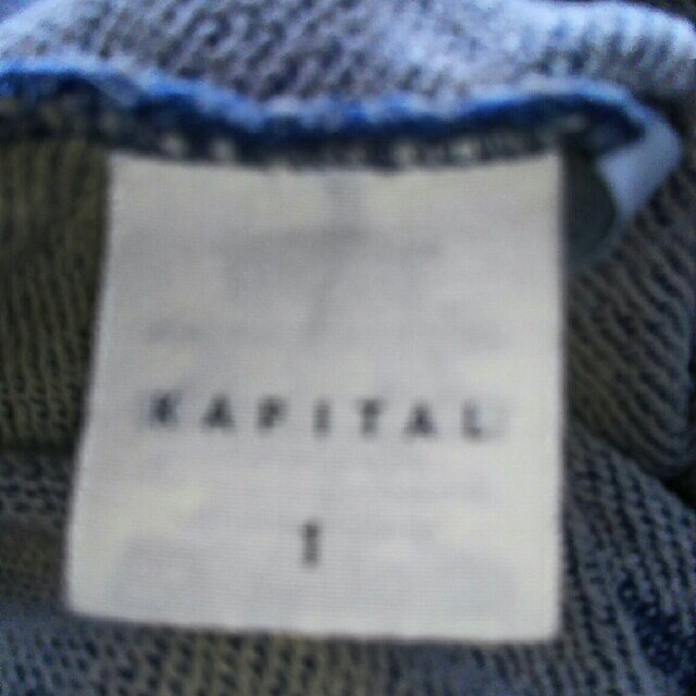 kapital パーカー スウェット インディゴ ブルー size1